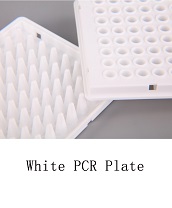 Bioplastics Transparent And White 96 Well 0.2ml Semi-Skirted PCR Plate For Laboratory
