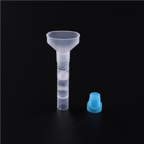 Συλλέκτης δειγμάτων σάλιου με ιατρική σωλήνα βιολογικού κινδύνου&Πλαστική χοάνη &